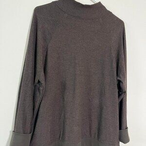 Brown mockneck Sweater by Richer Poorer